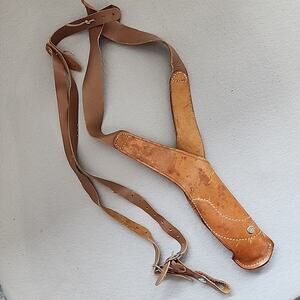Bucheimer 15-3 Leather Gun Shoulder Holster with Straps Walds Dallas Texas Tan